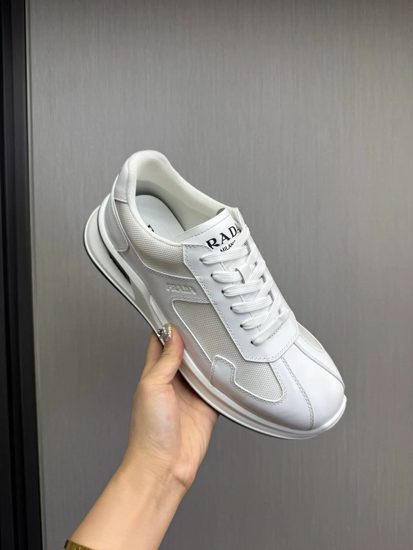Men's shoes 💰600💰 [PRADA] Popular men's shoes shipped 👏Official website synchronized ⬆️Original cowhide fabric + cowhide lining, 1⃣️:1⃣️reproduction, original sole, 38-45 (45. Customized, non-refundable)